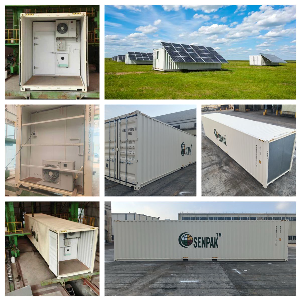 Solutions complètes — Vue d'ensemble de nos conteneurs solaires industriels